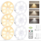 Three-color remote control induction night light can be used for wine cabinets, wardrobes, stairs, display cabinets, kitchens