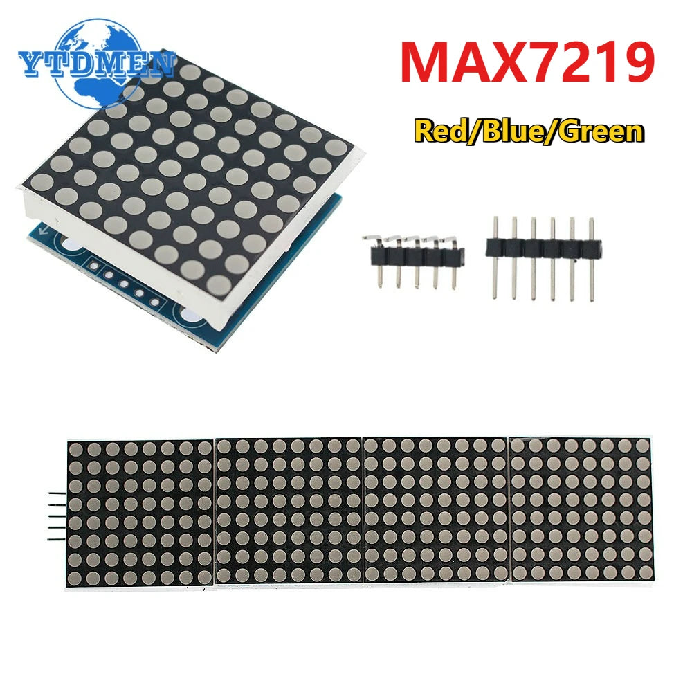 1PCS MAX7219 Module LED Microcontroller Display Dot Matrix Module 5V for Arduino DIY KIT 8x8 Red/Blue/Green