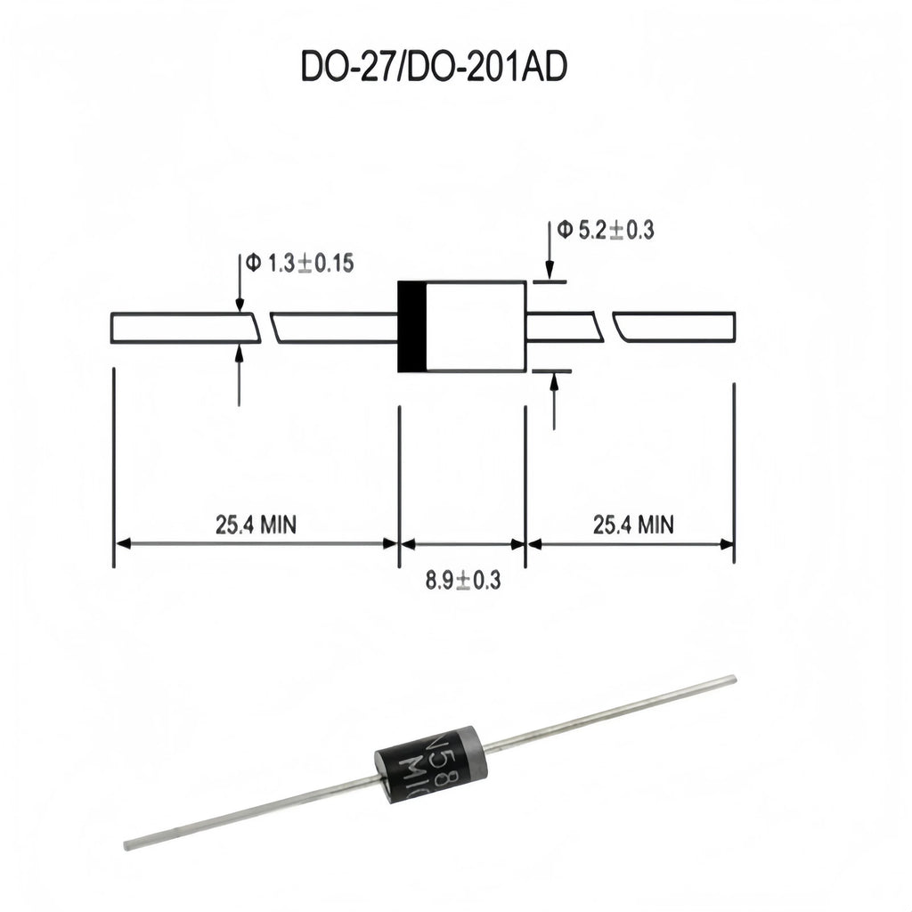 10PCS Unidirectional/Bidirectional TVS Diode 1.5KE 6.8V/7.5V/8.2V/9.1V/10V/11V/12V/13V/15V/16V/18V/20V/22V/24V/27V/30V33V/36V