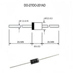 10PCS Unidirectional/Bidirectional TVS Diode 1.5KE 6.8V/7.5V/8.2V/9.1V/10V/11V/12V/13V/15V/16V/18V/20V/22V/24V/27V/30V33V/36V
