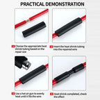 4:1 Heat Shrink Tube With Glue Thermoretractile Heat Shrinkable Tubing Dual Wall Heat Shrink Tubing 4 6 8 12 16 20 24 32mm