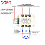 15A-40A Three-phase AC Voltage Regulating Module With Heat Sink And Fan Power Regulator Thyristor Solid State Relay Dimming