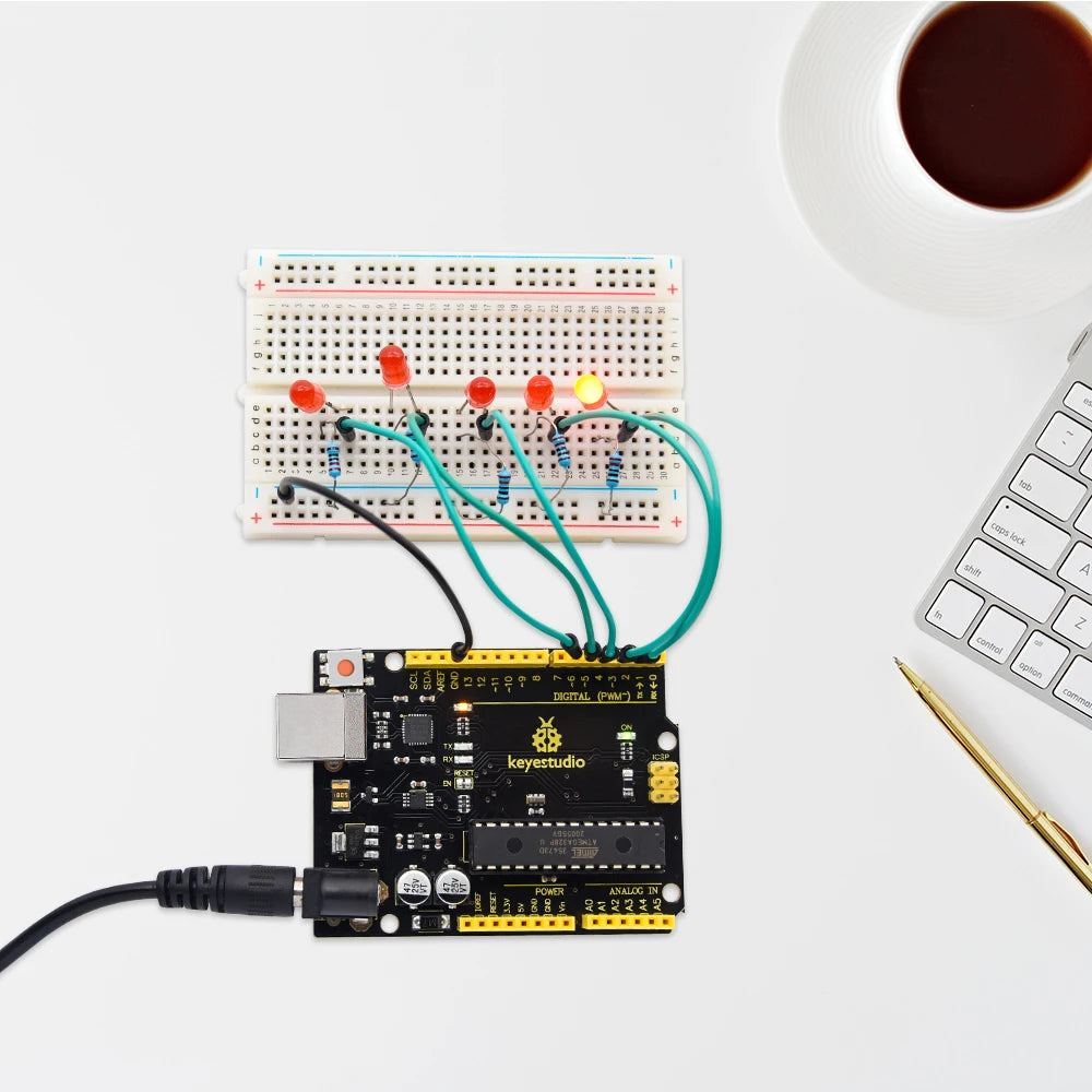 Keyestudio WIFI UNOR3 Development Board ATMEGA16U2/ ATMEGA328P/CP2102 +USB Cable With  Gift Box Compatible With Arduino Uno R3