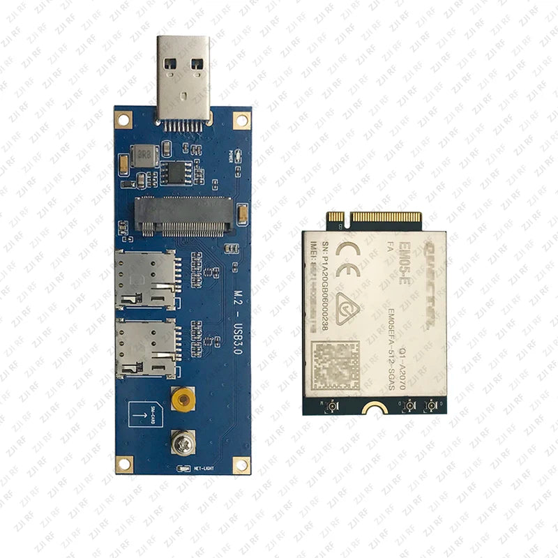 Quectel EM05 FDD-LTE/TDD-LTD M.2 4G LTE Cat4 Module EM05EFA-512-SGAS MIMO B1/B3/B7/B8/B20/B28/B38 with 4G Antenna