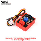 Snvi TCRT5000 Line Tracking Sensor Module Single Dual Channel Infrared IR Red Board with 3Pin 4Pin Cable for Arduino