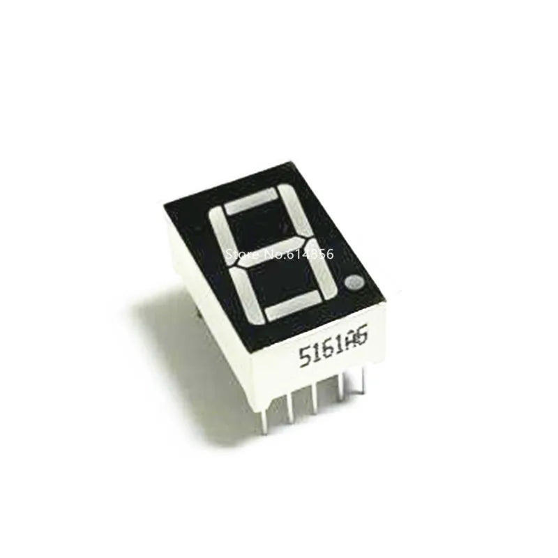 10PCS LD-5161AG 1 Digit 0.56" GREEN 7 SEGMENT LED DISPLAY COMMON CATHODE