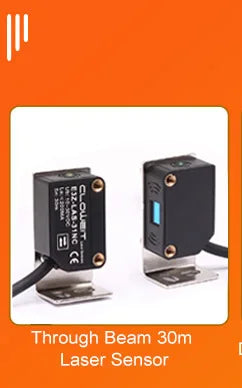 Square Laser Sensor 35cm Adjustable NPN PNP Mirror Lens Diffuse Optical Infrared Photo Cell Proximity Switches E3Z-LAS