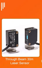Square Laser Sensor 35cm Adjustable NPN PNP Mirror Lens Diffuse Optical Infrared Photo Cell Proximity Switches E3Z-LAS