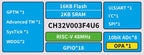 1-5pcs CH32V003 Development Board Minimum System Board Core Board RISC-V CH32V003F4P6 Microcontroller Module