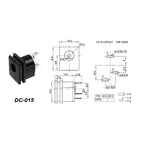 DC002/004/DC005/015 Power Socket 3.5x1.3mm 5.5x2.1mm 5.5x2.5mm DC Power Socket USB Three-Leg Direct Plug Socket Female Connector