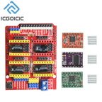 CNC Shield V3 Engraving Machine / 3D Printer / + 4pcs A4988 / 4pcs DRV8825 Stepper Motor Driver For Arduino