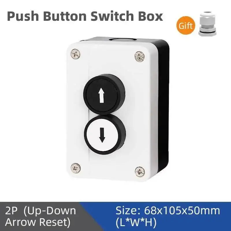 Push Button Box Switch Arrow Symbol Indicating Start Stop Recovery Reset Waterproof Emergency Stop Industrial Handheld Control