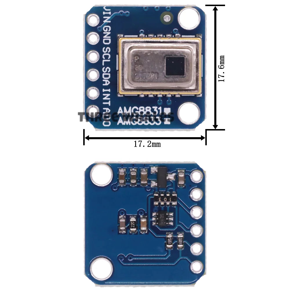 AMG8833 3-5V 8*8 I2C IR Temperature Thermal Imager Array Camera Imaging 8x8 Sensors Module for Raspberry Pi