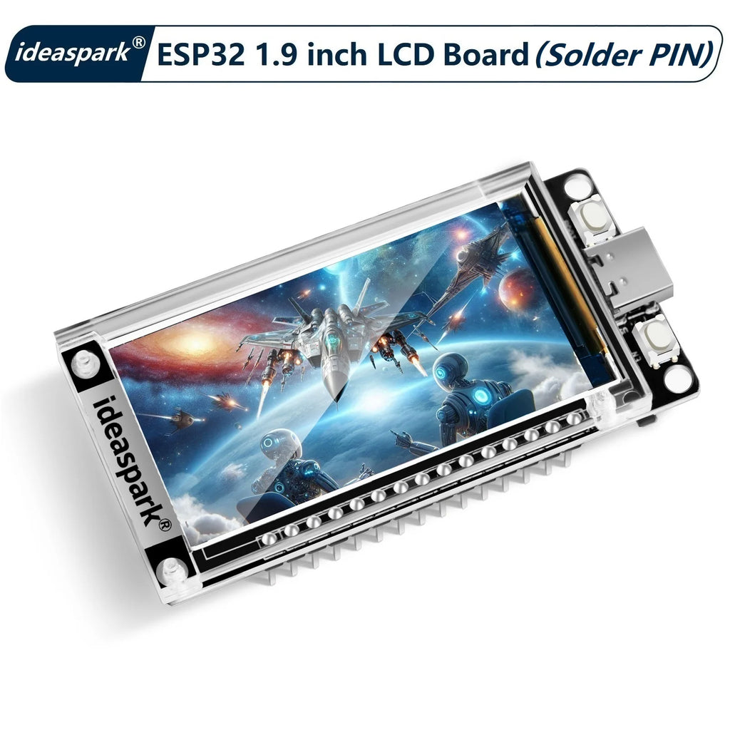 ideaspark® ESP32 16MB Development Board 1.9in ST7789 170x320 TFT LCD Display,WiFi+BL Module,CH340,Type-C for Arduino Micropython