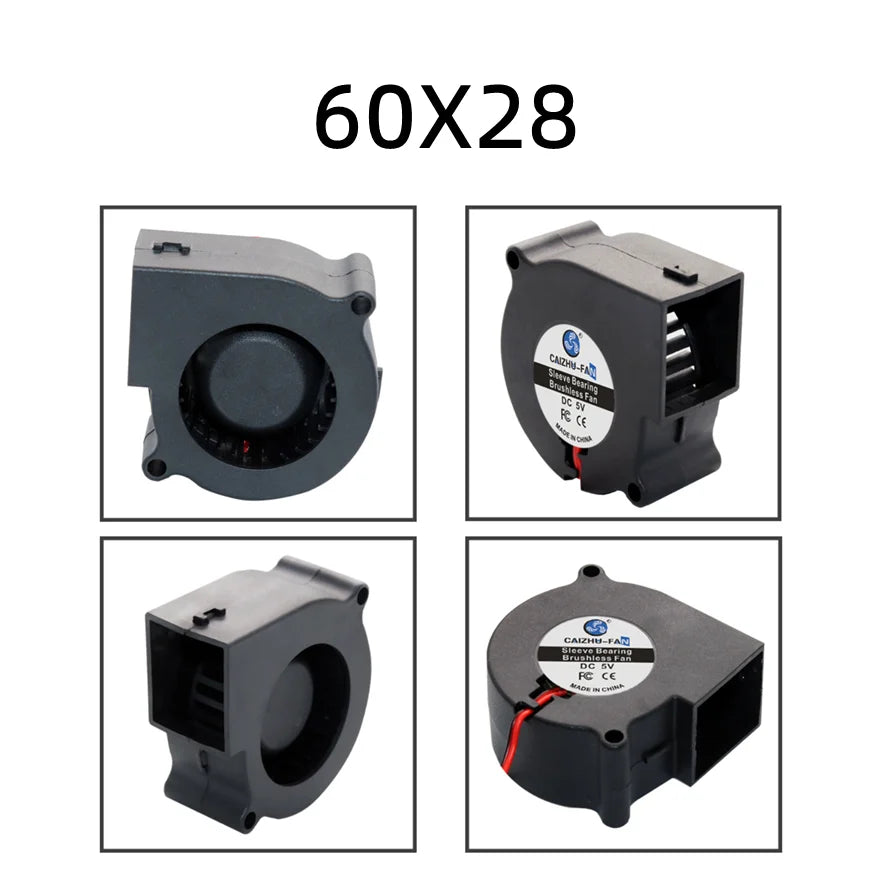 30MM 40MM 50MM 60MM 75MM 97MM Cooling Fan Brushless Motor Case Fan Blower Fan Humidifier FanInduction Cooker Fan 5V USB Plug