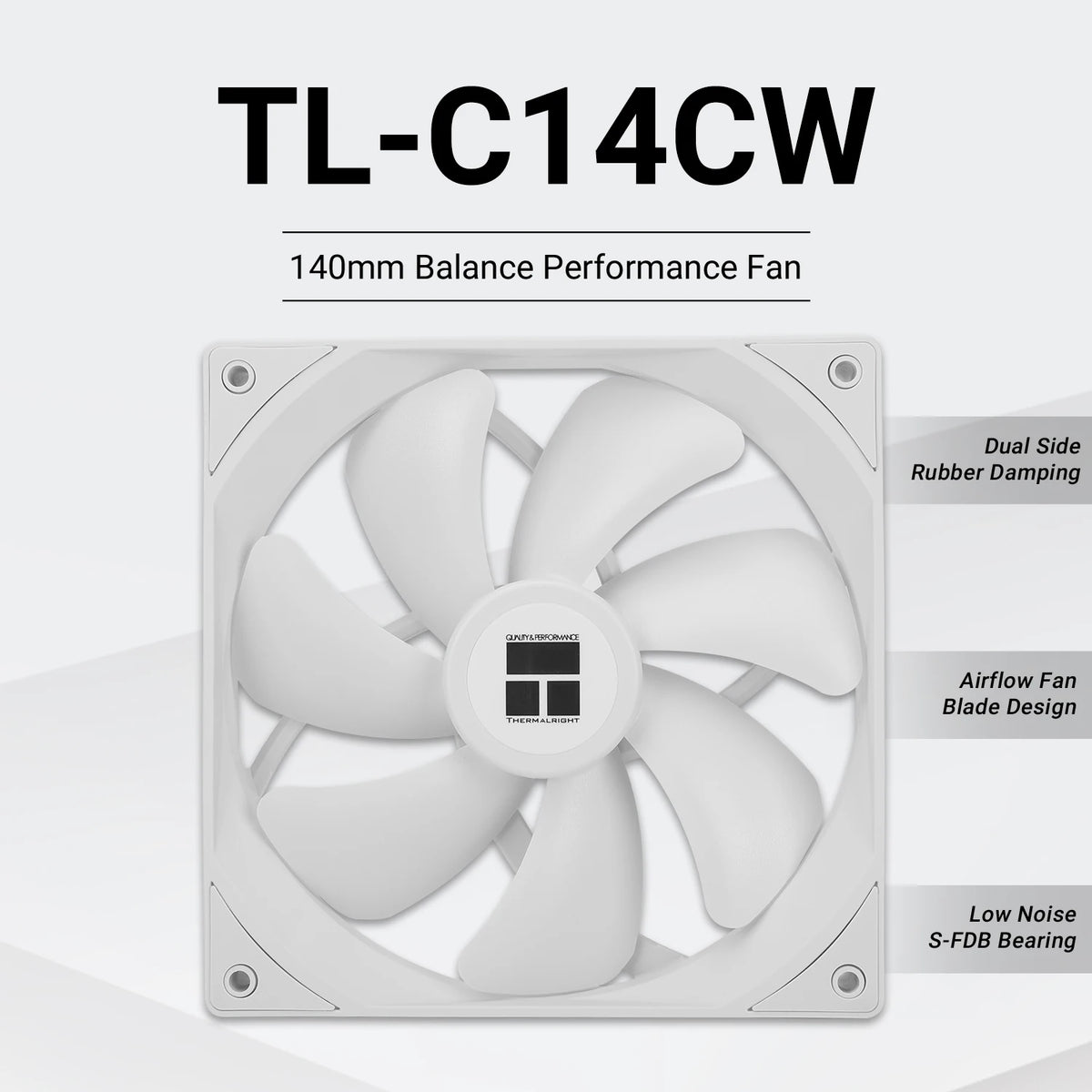 Thermalright 140mm Case Fan TL-C14/C14C/C14C-S/C14CW/C14CW-S CPU Cooling Fan ARGB 140mm Balance Fan Balance Performance Fan