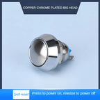 12MM Small Mini Metal Push Button Switch 12V 220v On Off Start Stop Momentary Colorful Black Oxide Waterproof Round Head Wedding