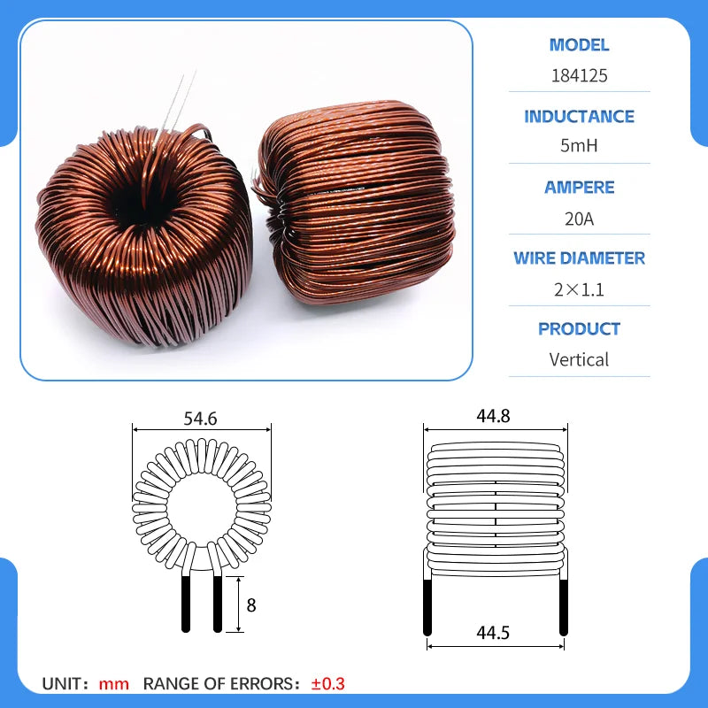 47mm Double Ring 1mH 2mH 3mH 220uH Charging Pile Inductor LCL Filter Inductor PFC