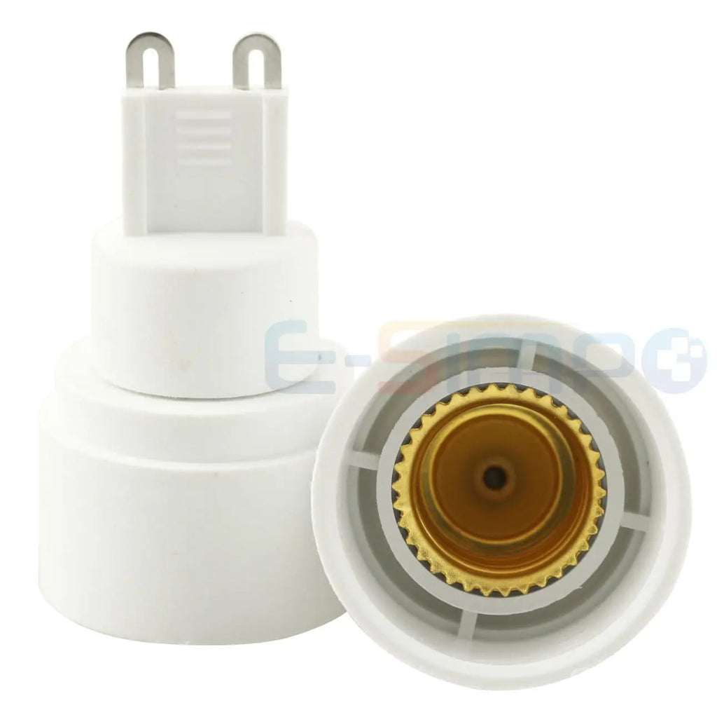 5PCS G9 to E14 CFL LED Halogen 2Pin Base to EU Standard Candelabra Chandelier Light Holder Socket Converter Adapter, CE ROHS