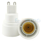 5PCS G9 to E14 CFL LED Halogen 2Pin Base to EU Standard Candelabra Chandelier Light Holder Socket Converter Adapter, CE ROHS
