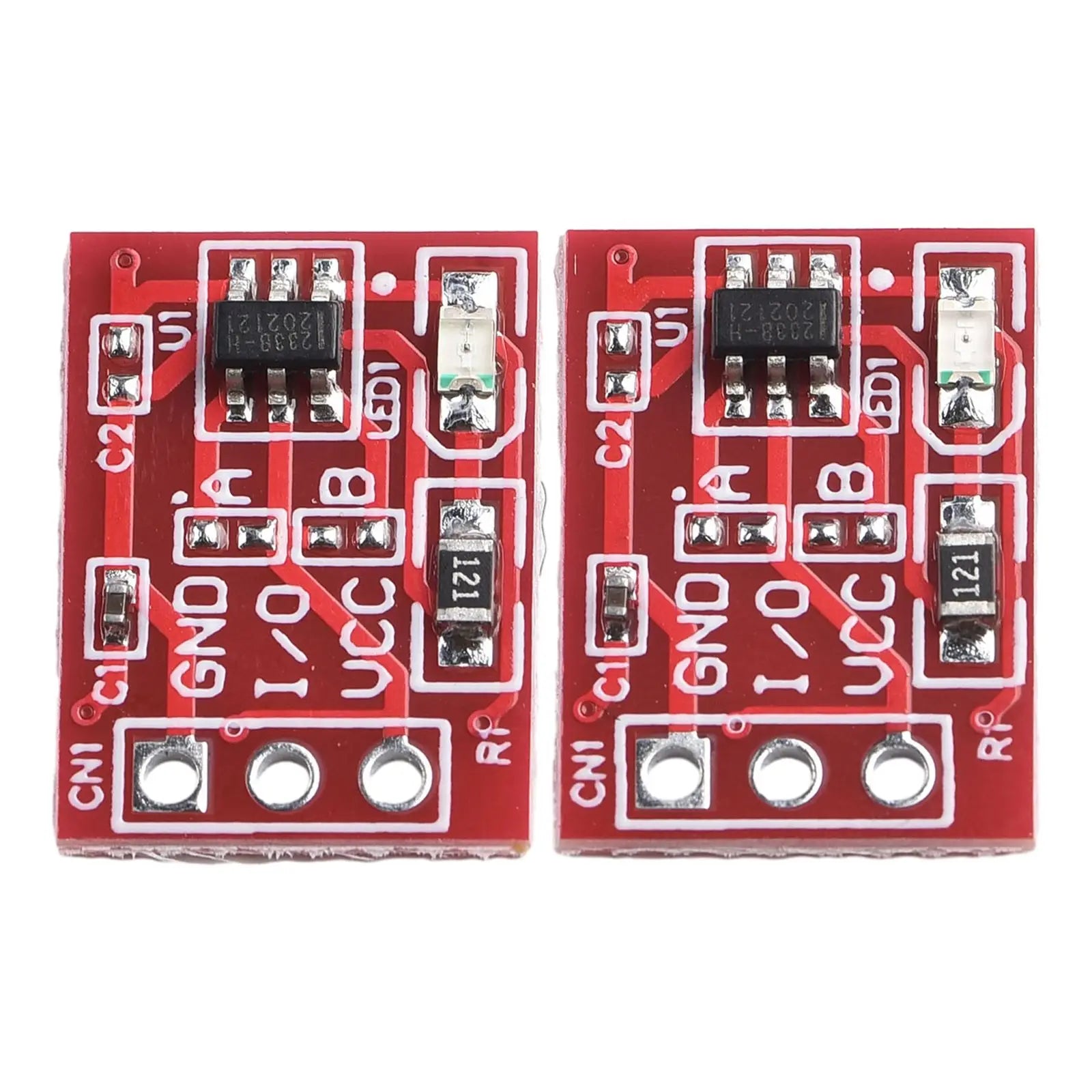 20pcs TTP223 Capacitive Touch Button with Self-Locking Capability and Standard Pinout for Breadboard and PCB Mounting
