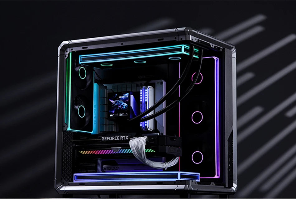 Jonsbo ZE-120/240/360 PC Case Fan ARGB 12V 4PIN PWM 5V 3PIN ARGB 120mm Integrated Desktop Computer Chassis Fan  AIR Cooling Fans