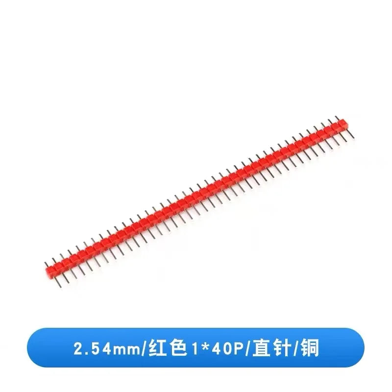 10PCS 1X40 Pin Single Row MALE 2.54MM PITCH 11MM/15MM/17MM/21MM/25MM LONG PIN Header Connector Strip 1X40pin 1*40 40P 40Pin