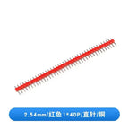 10PCS 1X40 Pin Single Row MALE 2.54MM PITCH 11MM/15MM/17MM/21MM/25MM LONG PIN Header Connector Strip 1X40pin 1*40 40P 40Pin