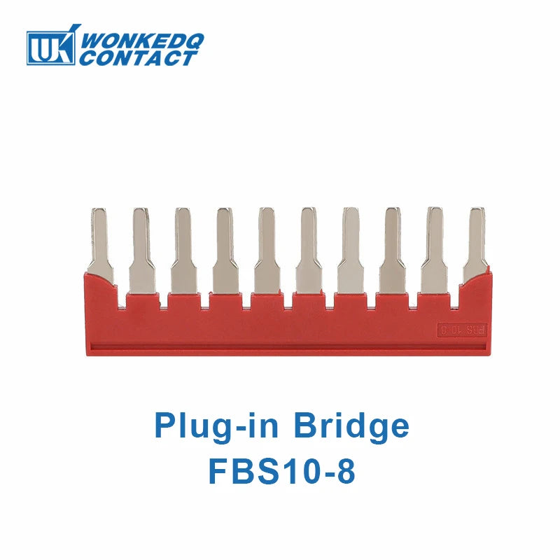 10Pcs PT6 Push-in Terminal Block Din Rail 6mm² Screwless Spring Feed-Through Connector Wire Electrical Strip Plug PT-6 PT 6