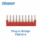10Pcs PT6 Push-in Terminal Block Din Rail 6mm² Screwless Spring Feed-Through Connector Wire Electrical Strip Plug PT-6 PT 6