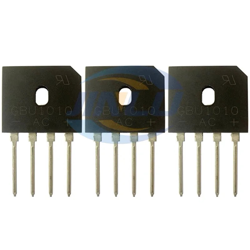 5pcs  GBU406 GBU408 GBU410 GBU606 GBU608 GBU610 GBU806 GBU808 GBU810 GBU1010 GBU1510 GBU2510 GBU3510 Bridge Rectifiers