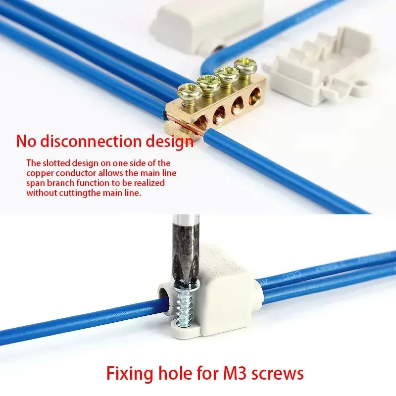 5/10PCS T-type High power branch terminal wire terminal Quick Junction Box Terminal Block Electric Cable CONNECTORS  copper