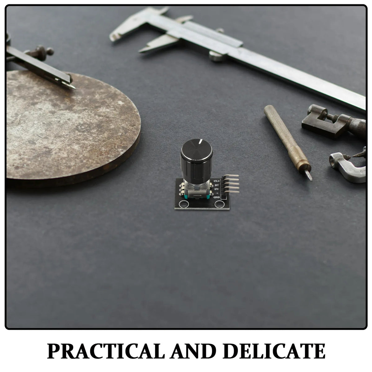 4Set Panel Mount Rotary Encoder Metal Shaft Threaded Bushing Kit 360 Degree Push Button for Robotics Cnc Prototype Pulse Encoder