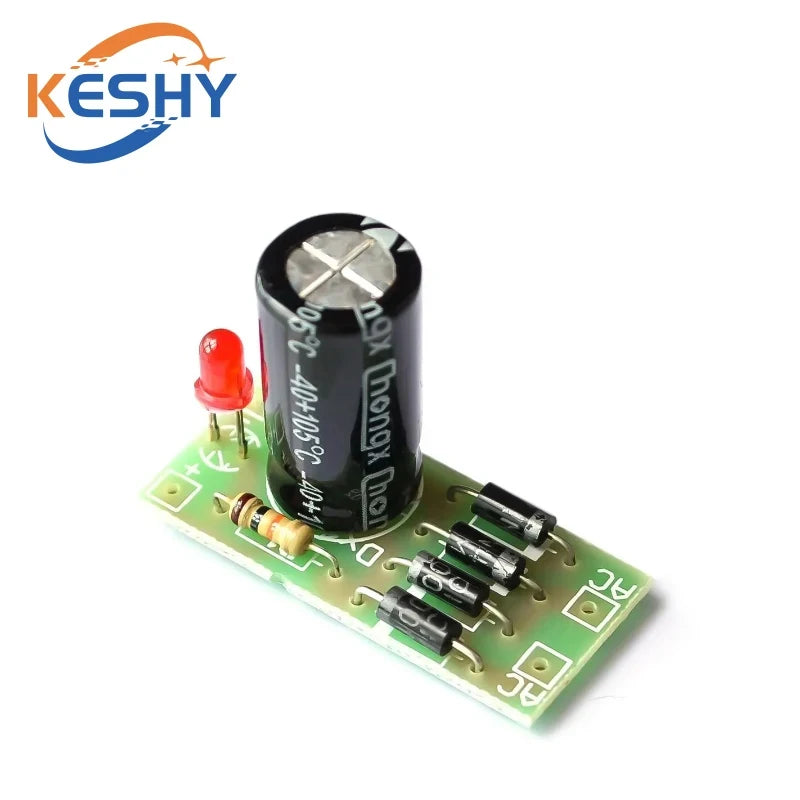 AC to DC power conversion module 1N4007 full bridge rectifier filter 12V 1A AC DC converter