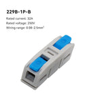Universal Quick Electrical Wire Connectors Compact Splicing Terminal Blocks Push-in Home Cable Connectors 10Pcs