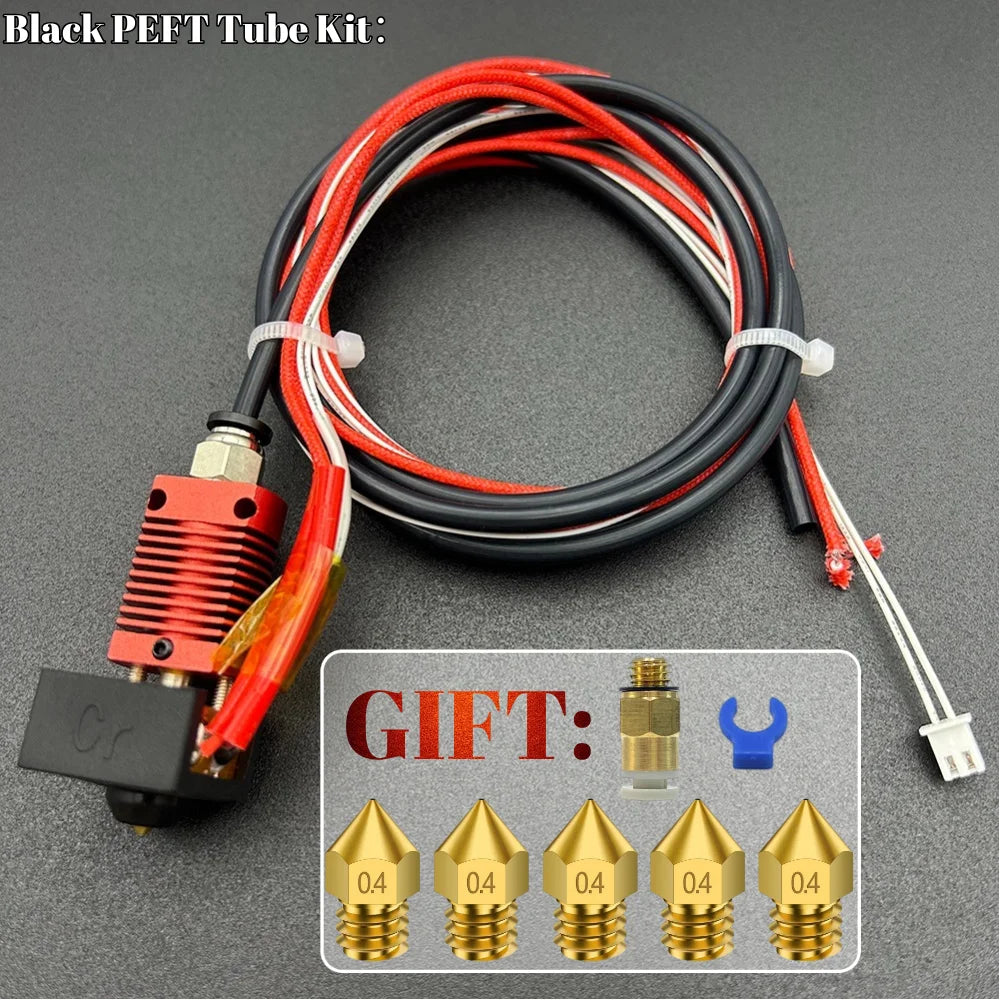 Ender-3/Ender-V2/CR10 Hotend Kit MK8 J-Head 0.4mm Nozzle With Heater Thermistor For Ender-3/V2/ CR10 3D Printer Parts DIY KIT