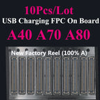 10pcs Charging FPC on MainBoard for Samsung A12 A22 A52 A55 A56 A13 A33 A34 A51 A71 A40 A80 A21S A05 A06 A07 FPC Connector Port