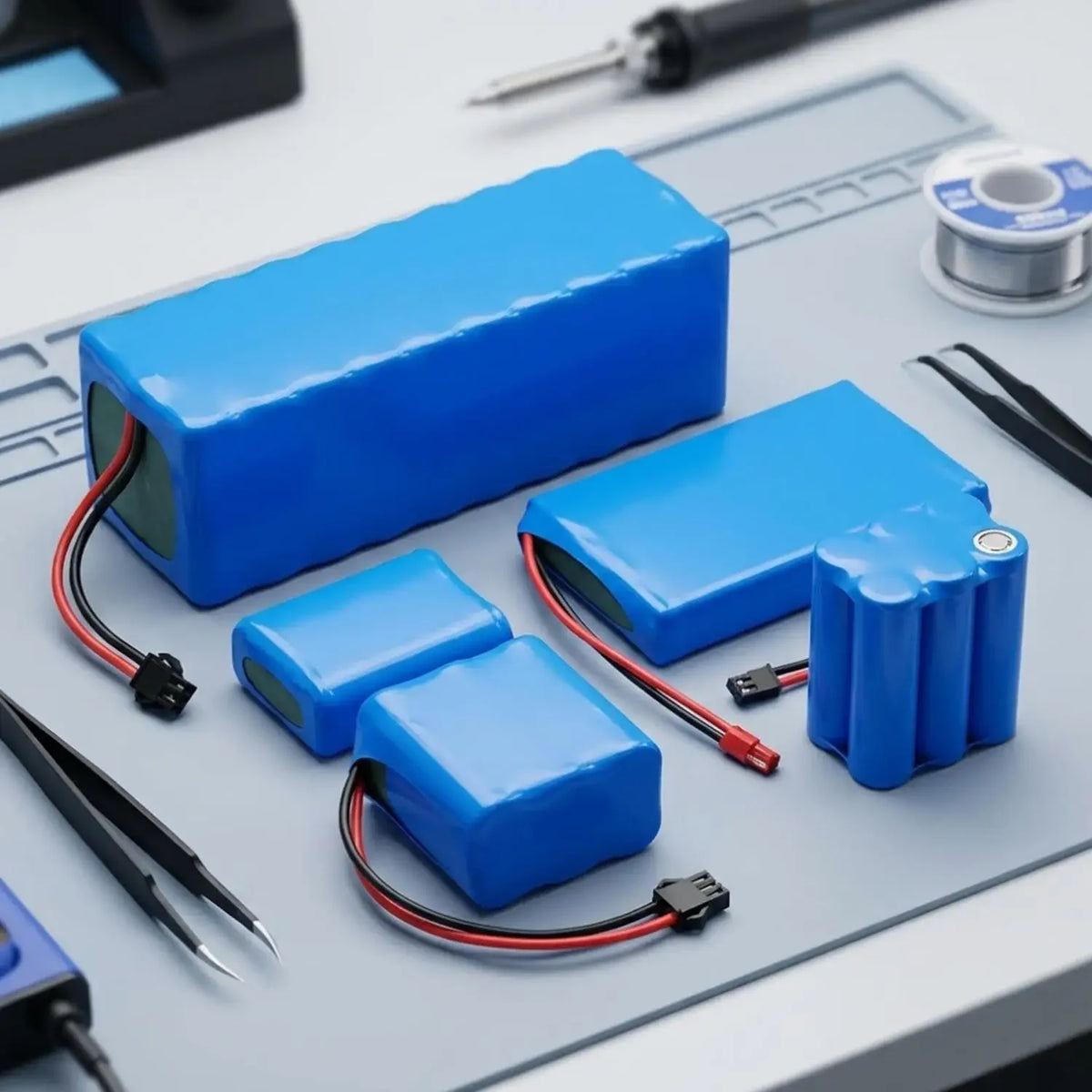 Blue Li-ion Wrap Heat Shrink Tube PVC Multi Sizes Insulated Shrinkable Film 10/20cm Width Waterproof Battery Pack Tape Sleeves