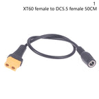 1pc Innovative And Practical XT60 Female Plug To DC 5.5*2.1mm Connector Adapter Cable Silicone Wire For RC Battery Charger