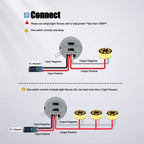DC 5V 12V 24V 100W PIR Sensor Switch, Adjustable Time & Photocell Mode, High Power Infrared Motion Detector for LED Lighting