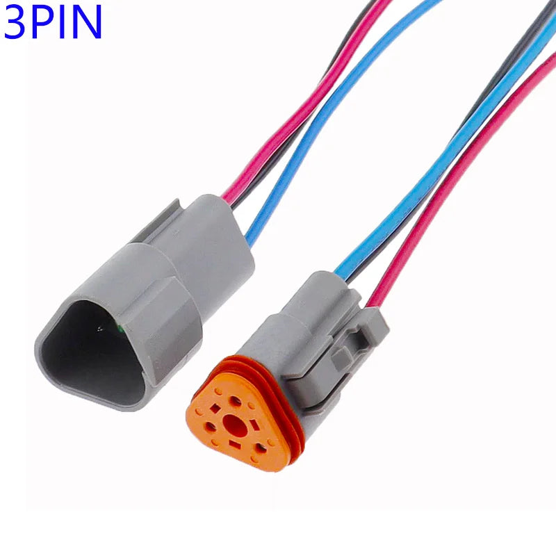 1 Pcs Deutsch DT connector with 15cm Wiring harness DT06-2S/DT04-2P 2P 3P 4P 6P 8P 12P waterproof electrical connector