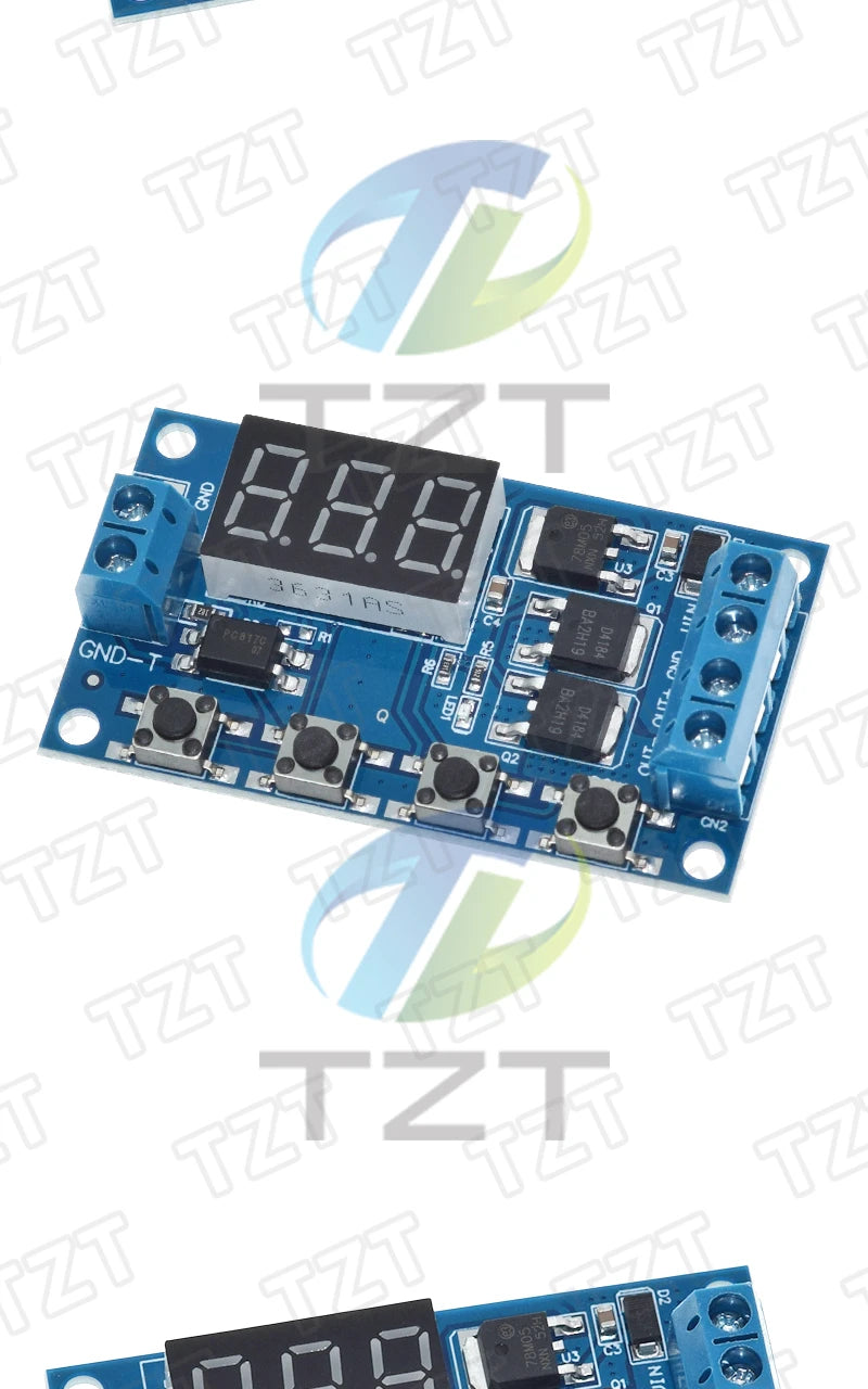 1/3PCS DC 12V 24V Dual MOS LED Digital Time Delay Relay Trigger Cycle Timer Delay Switch Circuit Board Timing Control Module DIY