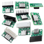 USB 3.1 Type C Connector 16 Pins Type-C Female Socket Receptacle Adapter Type-C 16Pin Adapter Board 8pin 512  Dual Resistor 5.1K