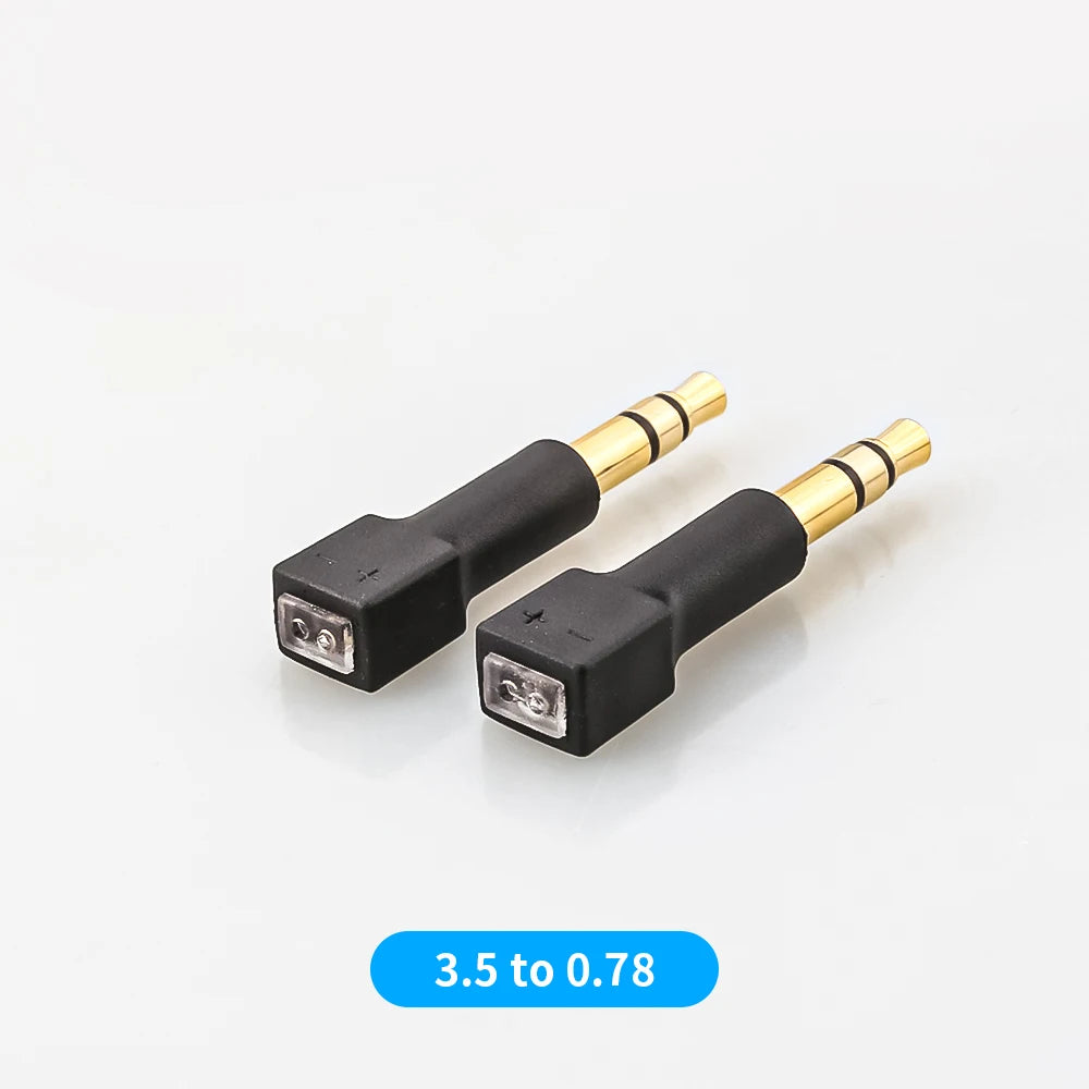 1 Pair 3.5mm to MMCX Adapter/0.78mm Pins for M1 M2 ZX-1 WTD-3 Headphones Conversion Pin DIY Stereo Headset