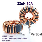 1Pcs High Current Magnetic Ring Inductor 106125-10uH 22uH 33uH 47uH 68uH 100uH Energy Storage Inductor Ring Inductor Choke Coil