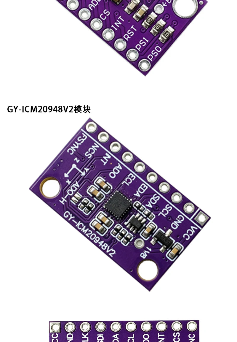 WAVGAT High Accuracy Nine-Axis 9DOF AHRS Sensor Module GY- BNO080 BNO085 GY-ICM20948V2 AR VR IMU