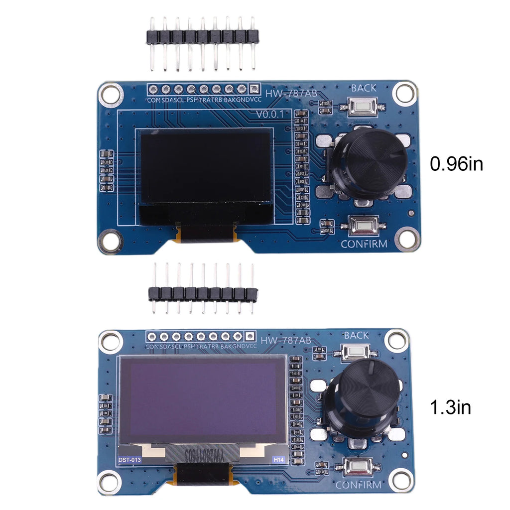 OLED Display with Rotary Encoder Module 1.3/0.96 Inch EC11 Encoder OLED Combo Board Maker Education OLED Kit for Arduino STM32