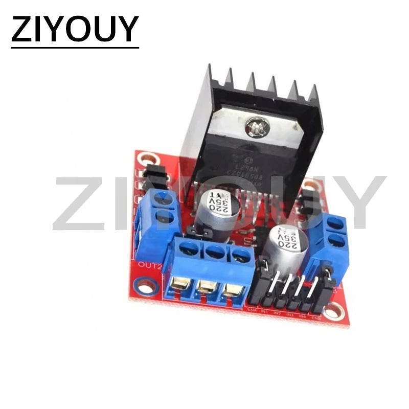 2-5PCS L298N motor driver board module, DC stepper motor, intelligent vehicle robot DIY driver board