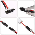 Quick Wire Connector Pluggable Locking Buckle Terminal Block Universal Compact Electrical Cable Jointer for LED Strip Car DIY