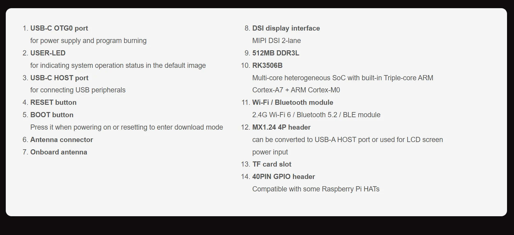 Luckfox Lyra Zero W Micro Linux Development Board RK3506B Chip Triple-core Arm Cortex-A7 And Arm Cortex-M0 Processors
